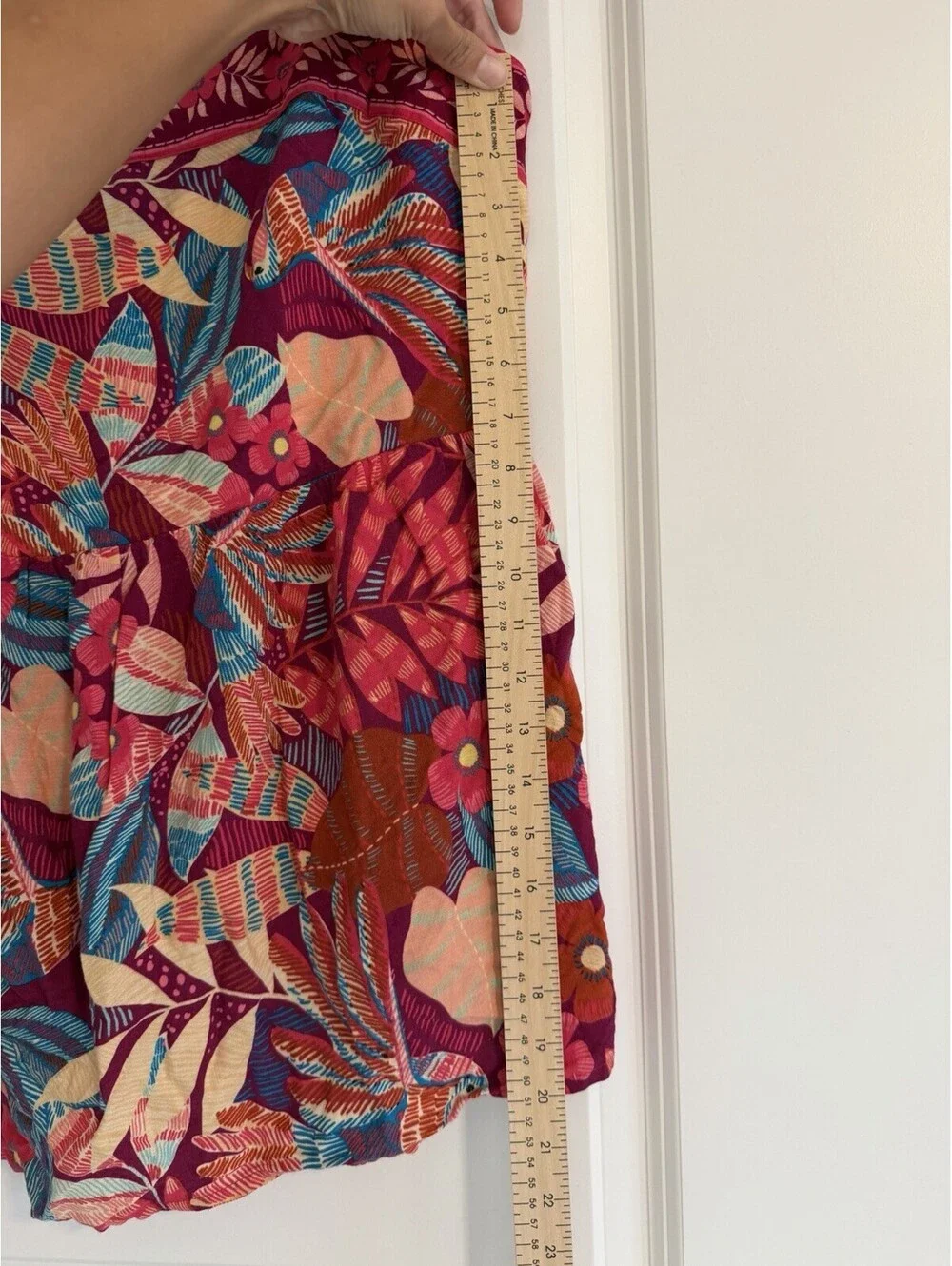 Tropical Pink Floral Birds Tie-Strap Babydoll Cami Top Plus Size XL City Chic